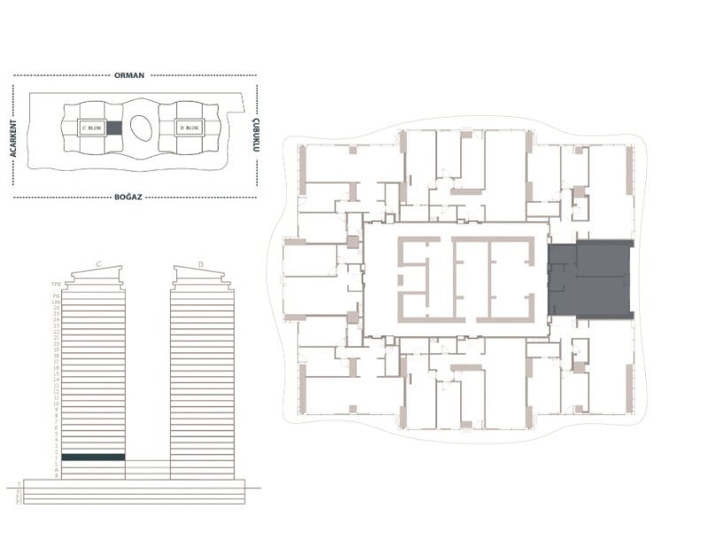 TEK YETKİLİ REMAX7TEPE’DEN ACARVERDE REZİDENCE’DE SATILIK 1+1 DAİRE