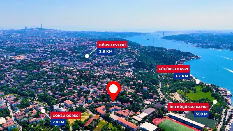 ACARKENT 7TEPE'DEN ANADOLU HİSAR'INDA SATILIK MÜSTAKİL EV