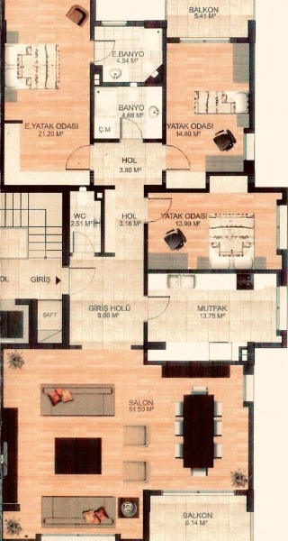 TEK YETKİLİ REMAX7TE'DEN ACARKENT T BLOKLARINDA 3+1 SATILIK DAİRE