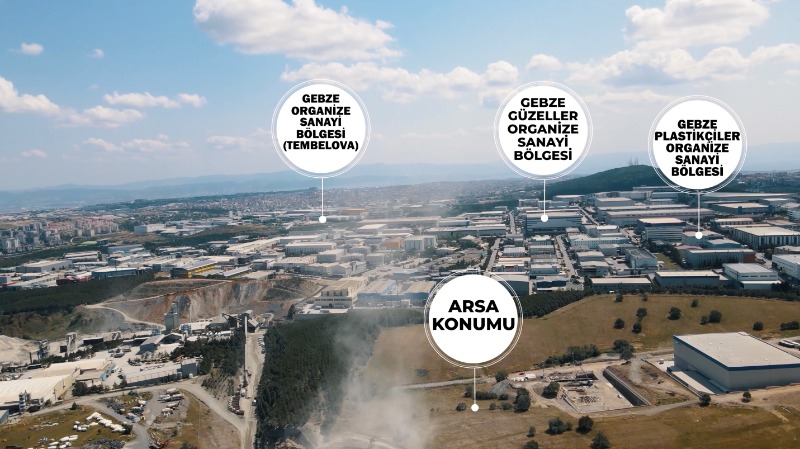 GEBZE PELİTLİ 'DE 0,80 EMSALLİ SATILIK DEPOLAMA ARSASI