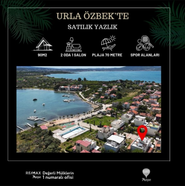 URLA ÖZBEK'TE DENİZE SIFIR SİTE İÇİNDE SATILIK DUBLEKS YAZLIK.