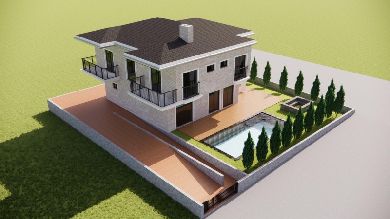 KUŞADASI DAVUTLAR' DA SATILIK 5+1 VİLLA PROJESİ.