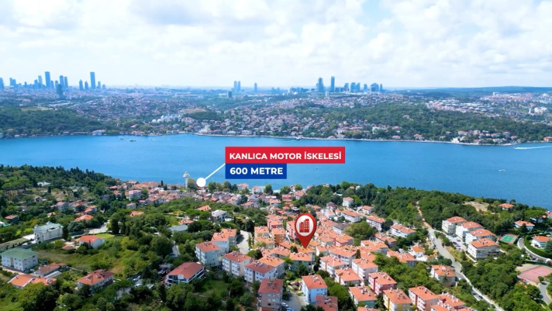 BEYKOZ KANLICA'DA 3+1 EŞSİZ BOĞAZ MANZARALI SATILIK DAİRE 