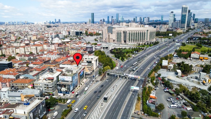 ÇAĞLAYAN ADLİYESİ YANI E-5 CEPHELİ KDV AVANTAJLI KİRALIK BİNA