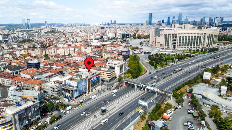 ÇAĞLAYAN ADLİYESİ YANI E-5 CEPHELİ KDV AVANTAJLI KİRALIK BİNA