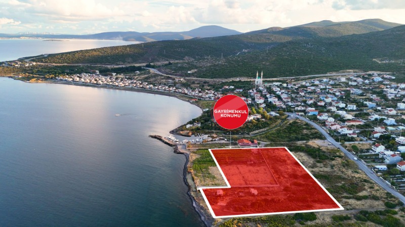 URLA GÜLBAHÇE’DE DENIZE SIFIR 6.079 M²  TURIZM IMARLI ARSA.