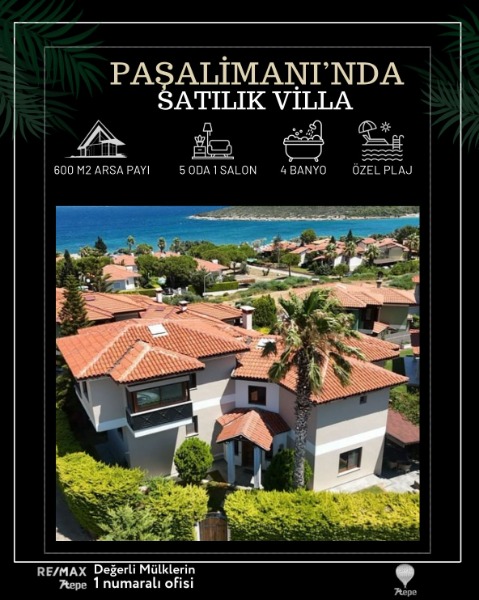 PAŞALIMANI PAŞA KONAKLARI'NDA SATILIK 5+1 VILLA.