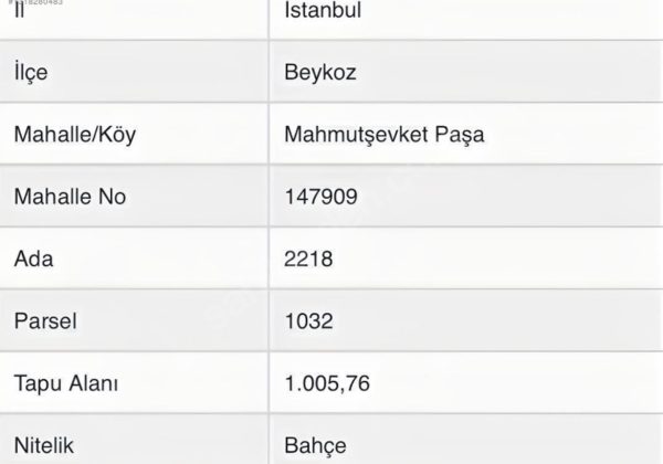 Remax7tepe den Mahmut şevket paşa da satılık 2 B arsa 1.000 metre küçük görsel