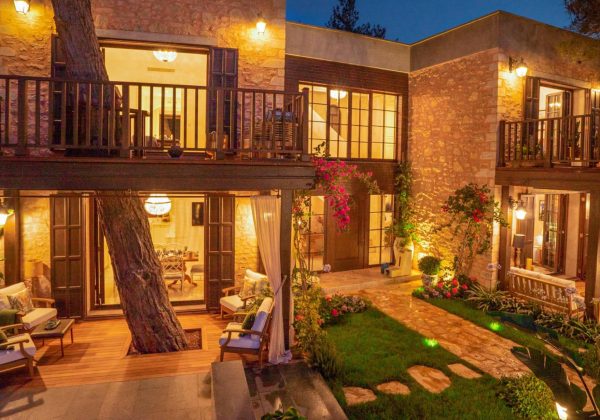 BODRUM AMANRÜYA OTEL YANI GÖNÜLBÜKÜ KONAKLARI DENİZ MANZARALI SATILIK TAŞ KONAK küçük görsel