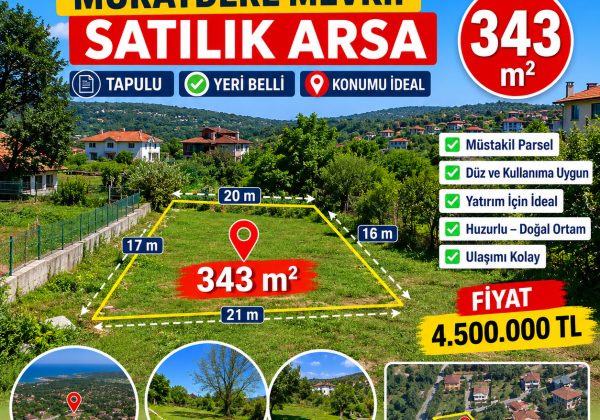 Remax7tepe den satılık 343 m2 arsa