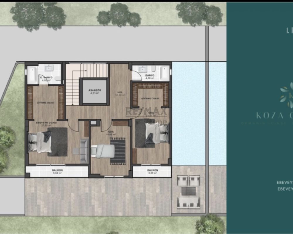 REMAX 7TEPE'DEN OTURUMA HAZIR  SİTE İÇİ LÜX VİLLA