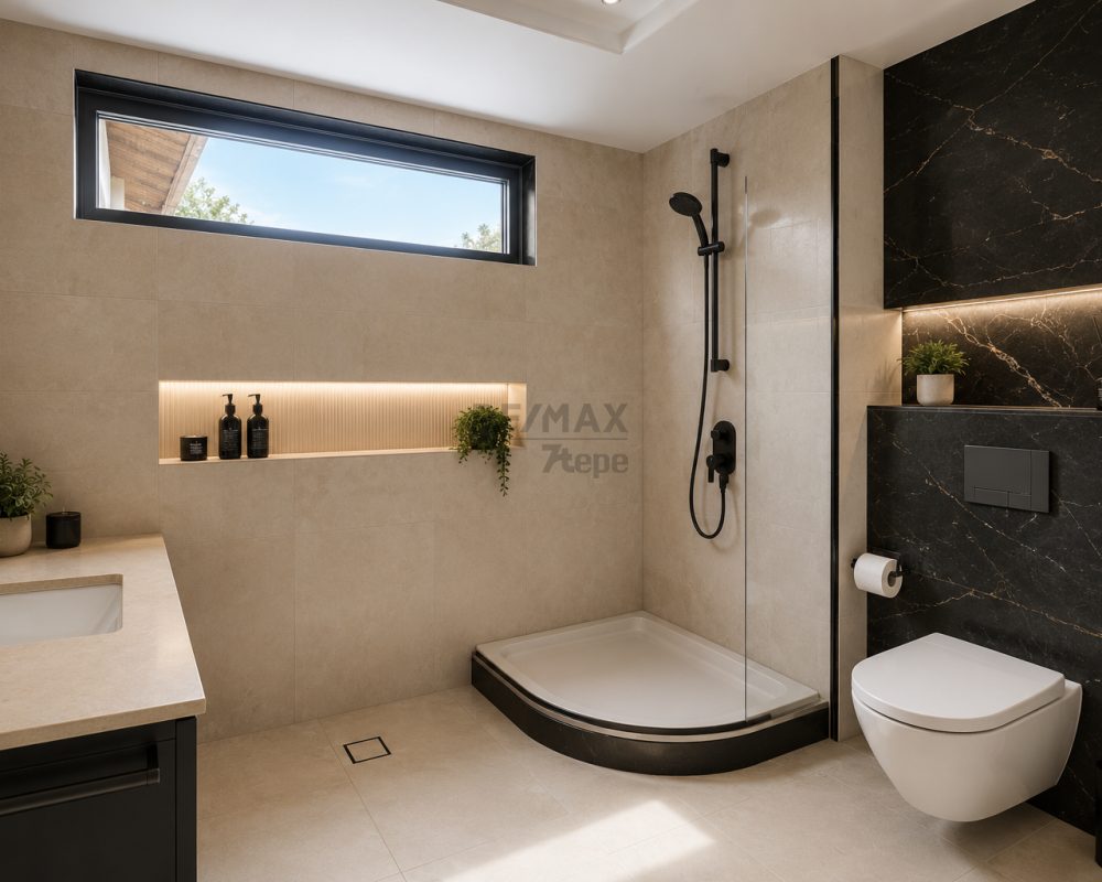 A GÜVENLİK KAPISINA YAKIN DÜZ GİRİŞLİ FOTOGRAFLAR RENDER HALİNDEDİR