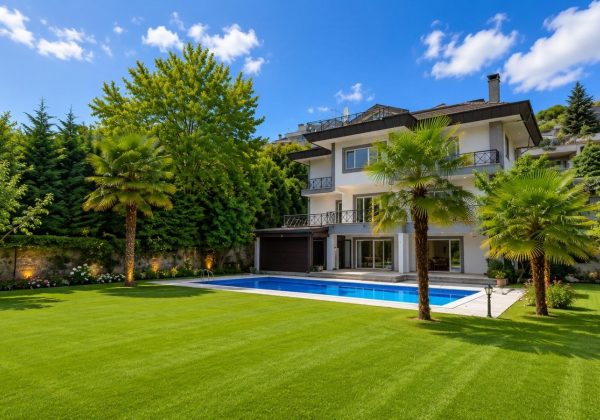 REMAX 7TEPE'DEN BEYKOZ ACARKENT’TE KİRALIK C TİPİ BÜYÜK BAHÇELİ VİLLA küçük görsel
