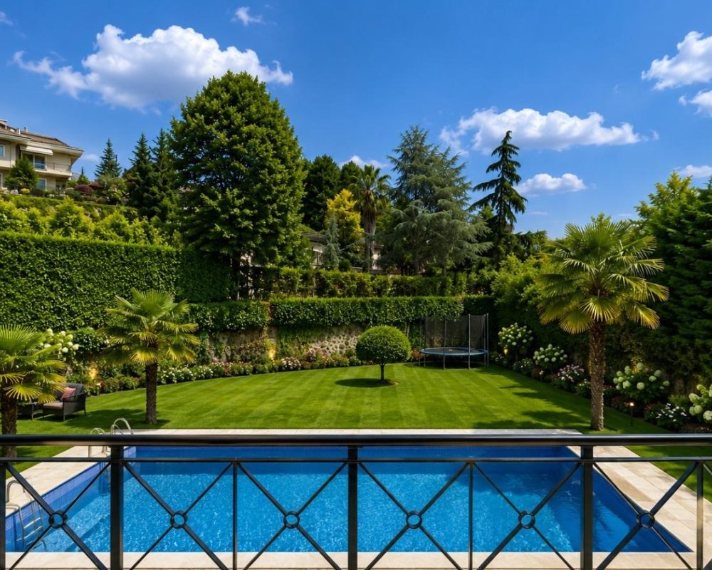 REMAX 7TEPE'DEN BEYKOZ ACARKENT’TE KİRALIK C TİPİ BÜYÜK BAHÇELİ VİLLA