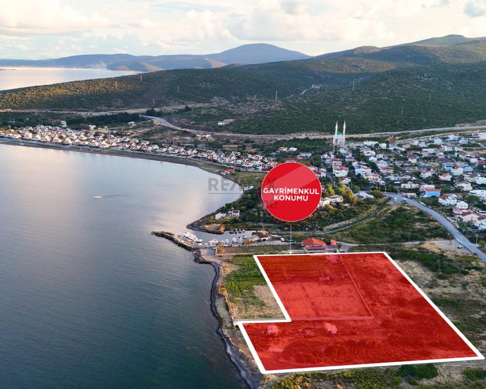 URLA GÜLBAHÇEDE DENIZE SIFIR 6.079 M² TURIZM İMARLI ARSA.