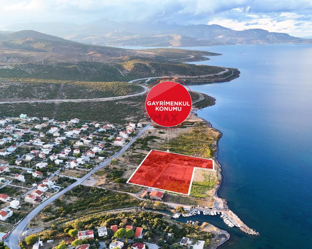 URLA GÜLBAHÇEDE DENIZE SIFIR 6.079 M² TURIZM İMARLI ARSA.