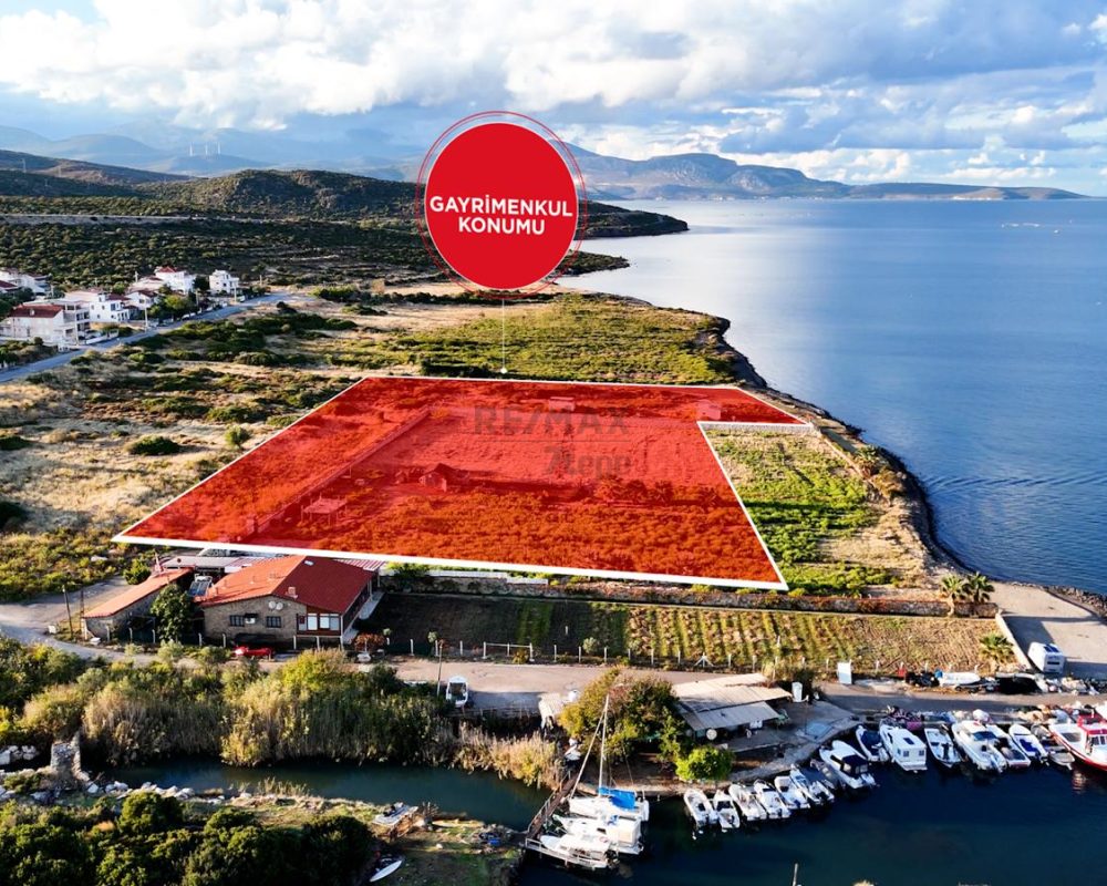 URLA GÜLBAHÇEDE DENIZE SIFIR 6.079 M² TURIZM İMARLI ARSA.