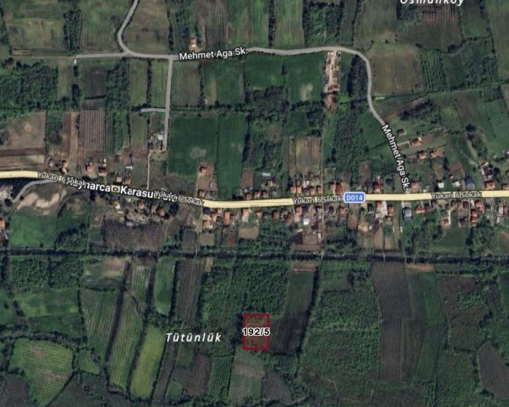 KARASU'DA DENİZE YAKIN 4.288 M² İMARLI ARSA