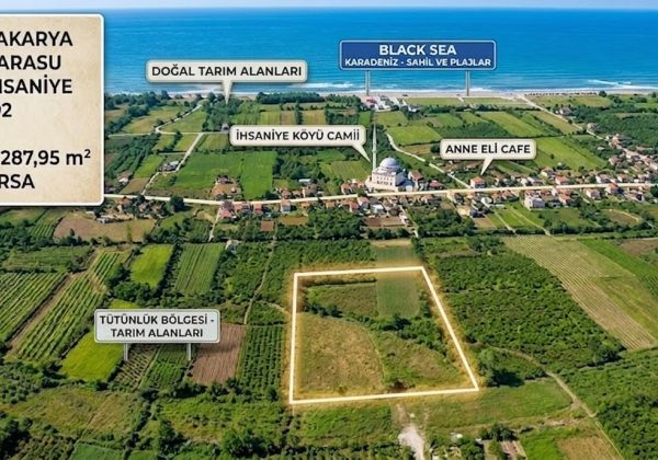 KARASU'DA DENİZE YAKIN 4.288 M² İMARLI ARSA