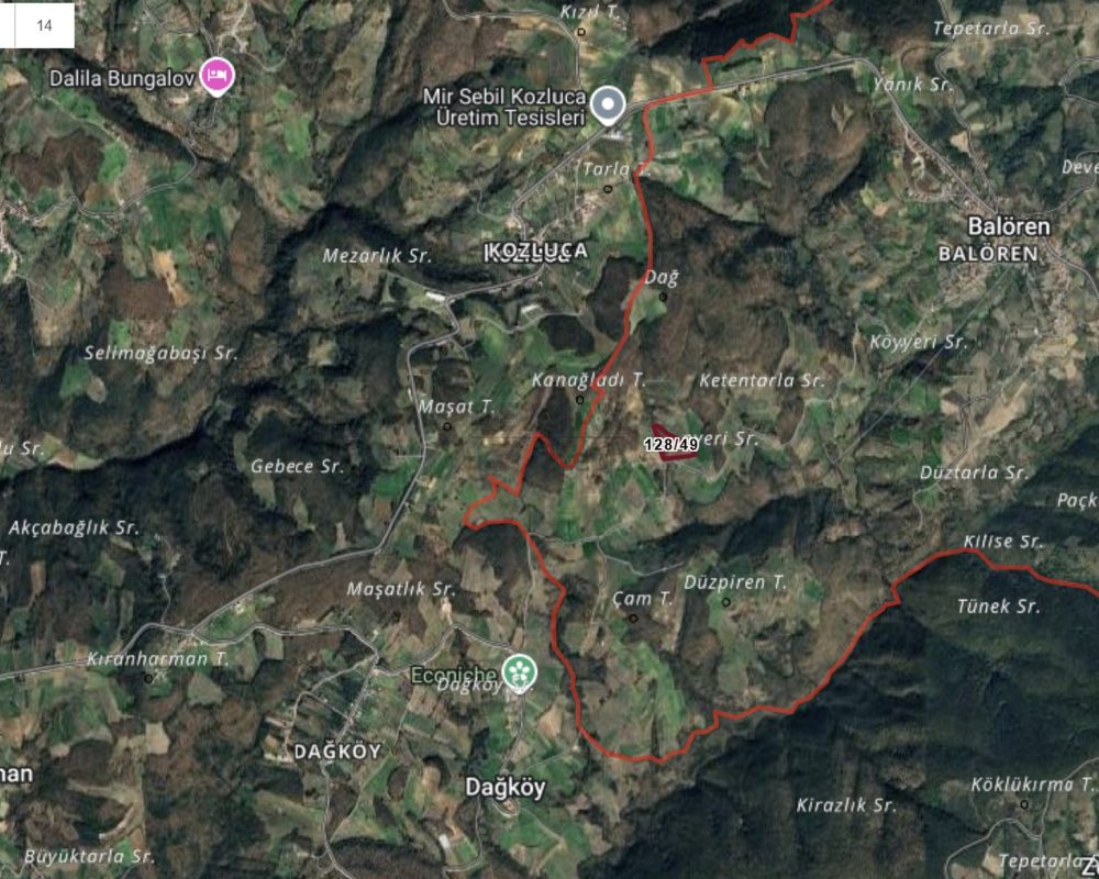 KOCAELİ İZMİT BALÖREN DAĞKÖY ARASI YOL KENARI MÜSTAKİL PARSEL
