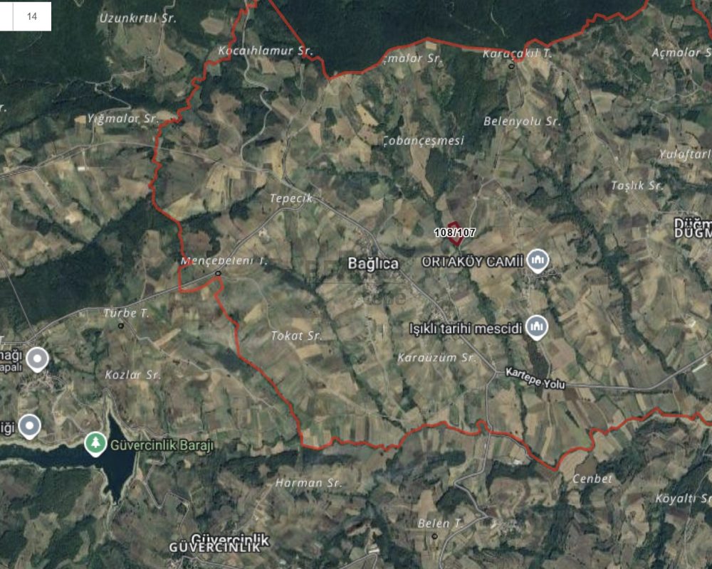IZMIT BAĞLICA'DA YOLA CEPHE KÖY MERKEZİ DİBİNDE MÜSTAKIL PARSEL