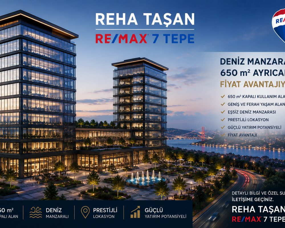 KAVACIK'TA KİRALIK UYGUN FİYATA OTOPARKLI MANZARALI PLAZA KATINDA OFİS