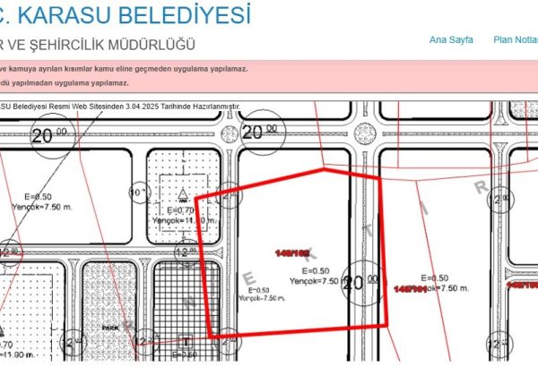REMAX 7TEPE'DEN KARASU SAHİLDE DENİZE 600M 15.206 M² İMARLI ARSA küçük görsel